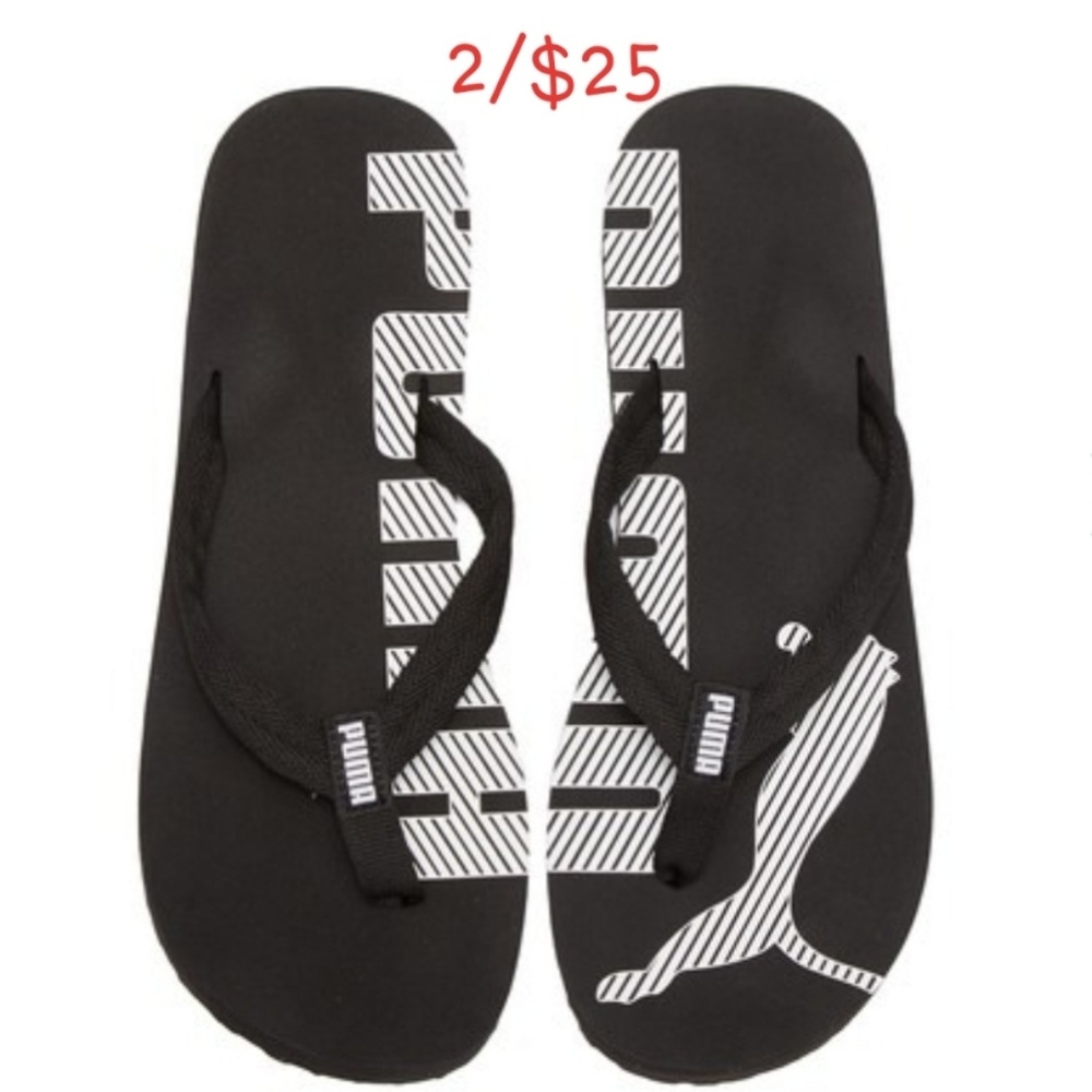 PUMA Black Epic Flip V2 Sandals Size 13